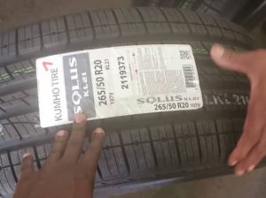 Brand new tyres