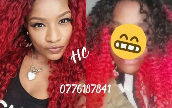 Red curly wigs