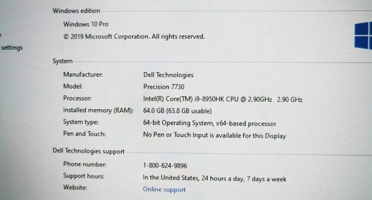 New Dell Precision 7730