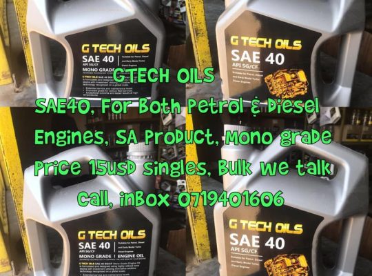Gtech Oils For Sale