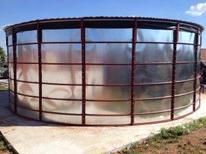 Water tanks, jojo stands, irrigation, greenhouses