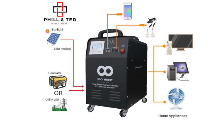 Kool Energy 1Kw 100ah 12v AGM Battery Mobile Load Shedding Kit Unit
