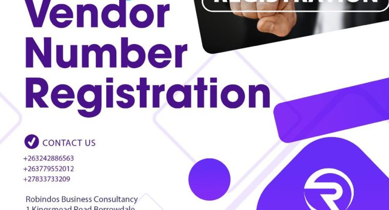 Vendor Number Registration Services in Zimbabwe