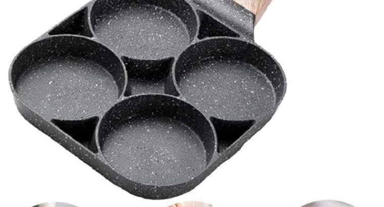 Non Stick Frying Pan with 4 Hole