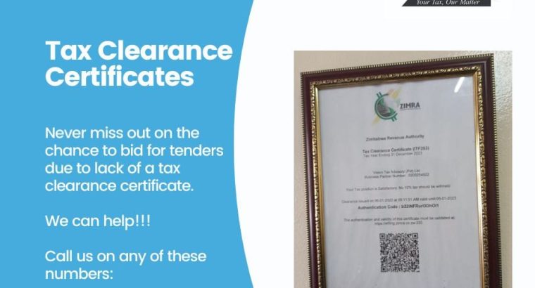 Tax Clearance Certificates