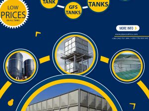 Water tanks, jojo stands, irrigation, greenhouses