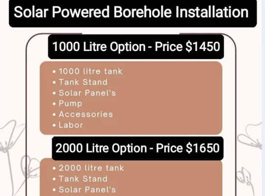 BOREHOLE INSTALLATION and drilling boreholes