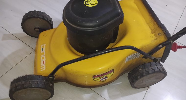 Tandem lawn mower electric